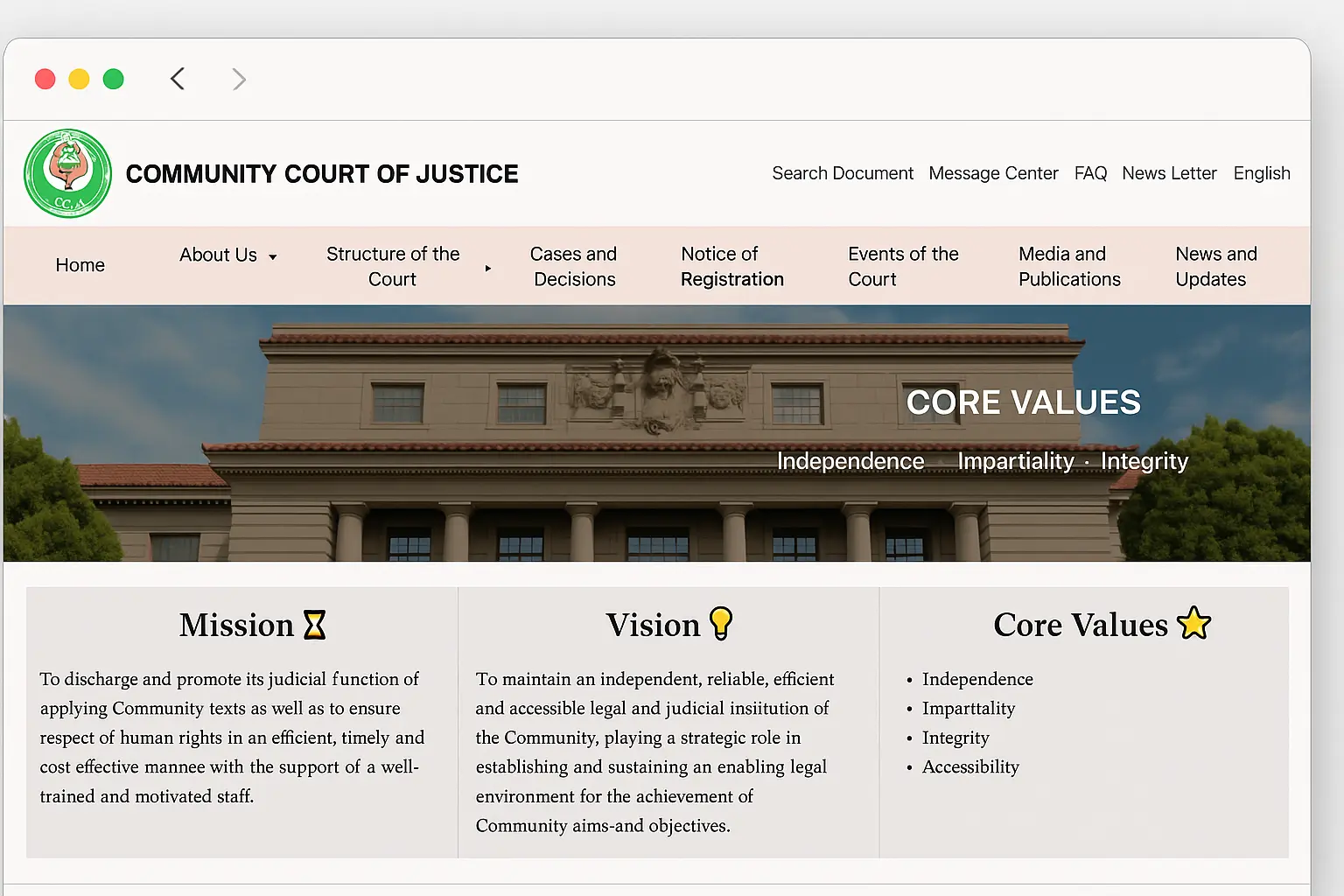 Comunity Court Of justice